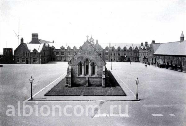 Историческое фото из архива Rossall School. Вид на школьную территорию.