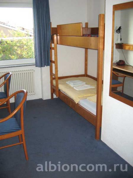 Двухместная комната в резиденции языковой школы Humbоldt-Institut в Констанце