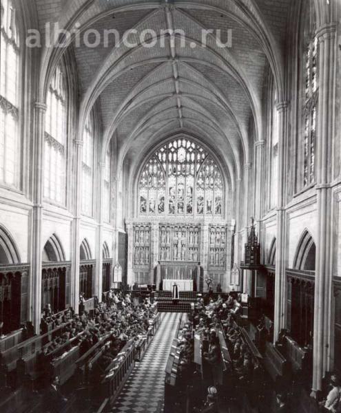 Cheltenham College, начало 20 века. Школьная церковь