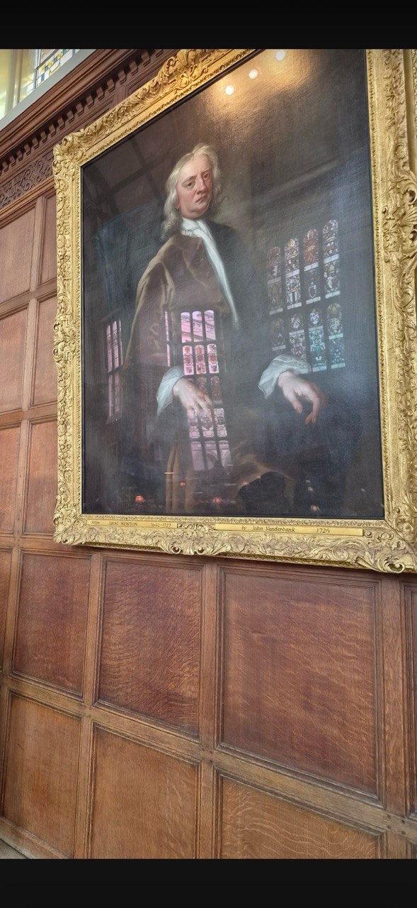 Trinity College_портрет Исаака Ньютона
